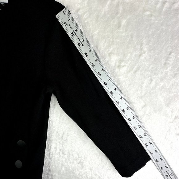 Cabi Women's Shirt XS Osaka Nights Chef's Top Black Utility Style with Snaps - Picture 13 of 13